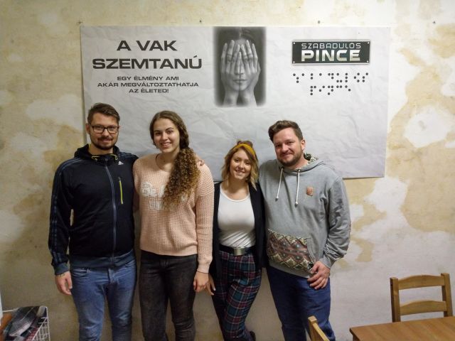 A VAK SZEMTANÚ című játék után a Szabadulós Pincében